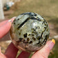 Prehnite Crystal Sphere