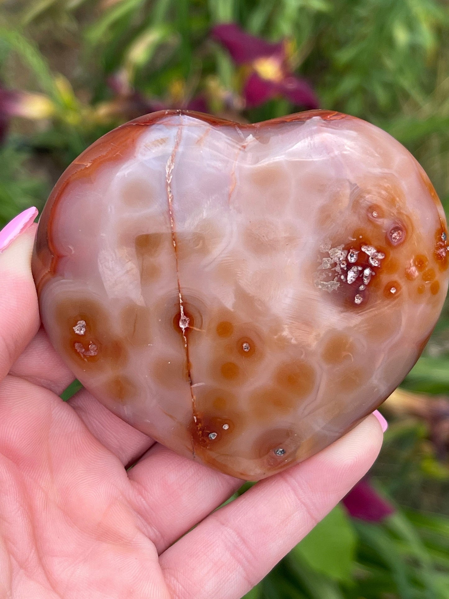 Carnelian Heart Carving