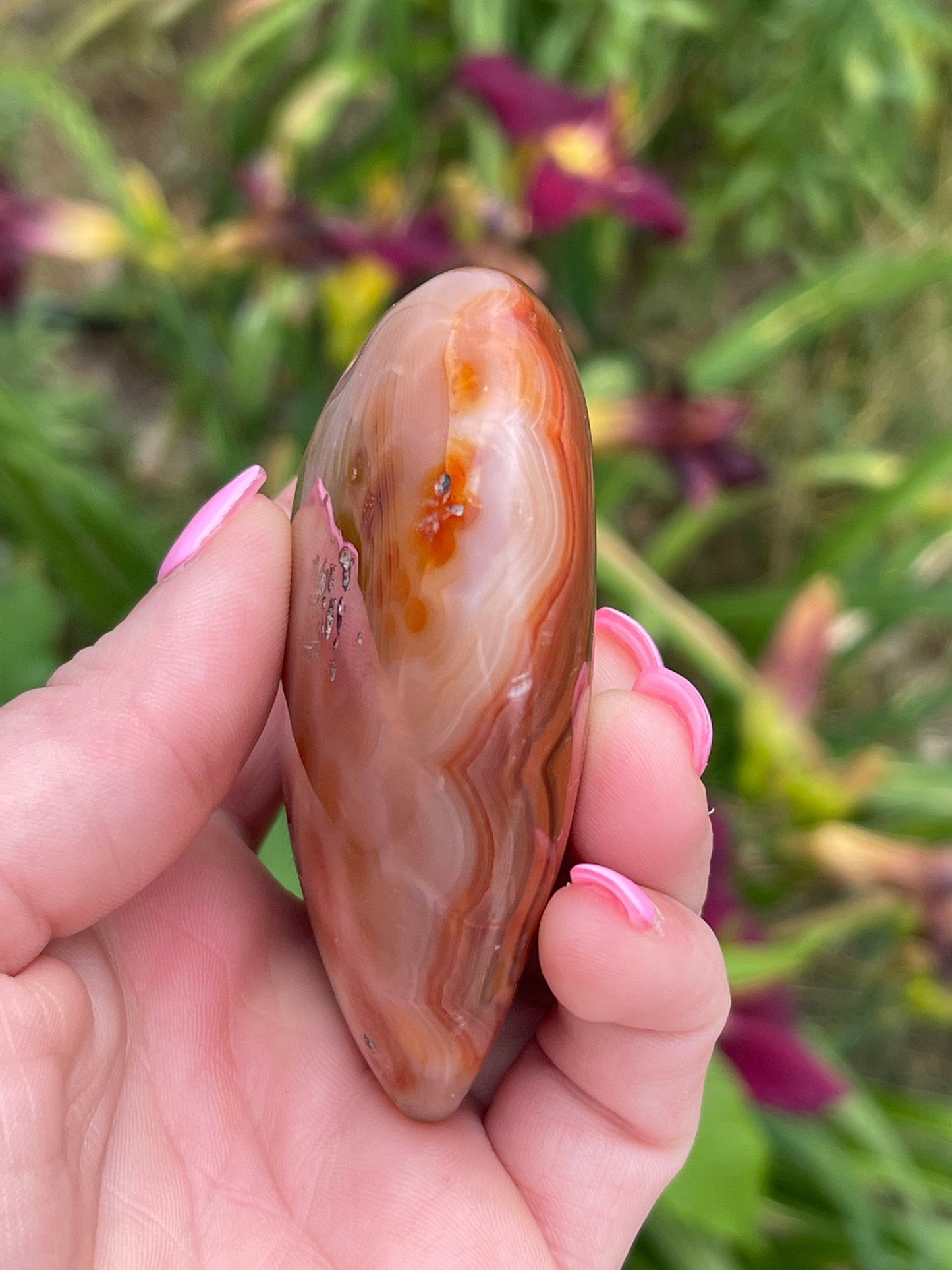 Carnelian Heart Carving