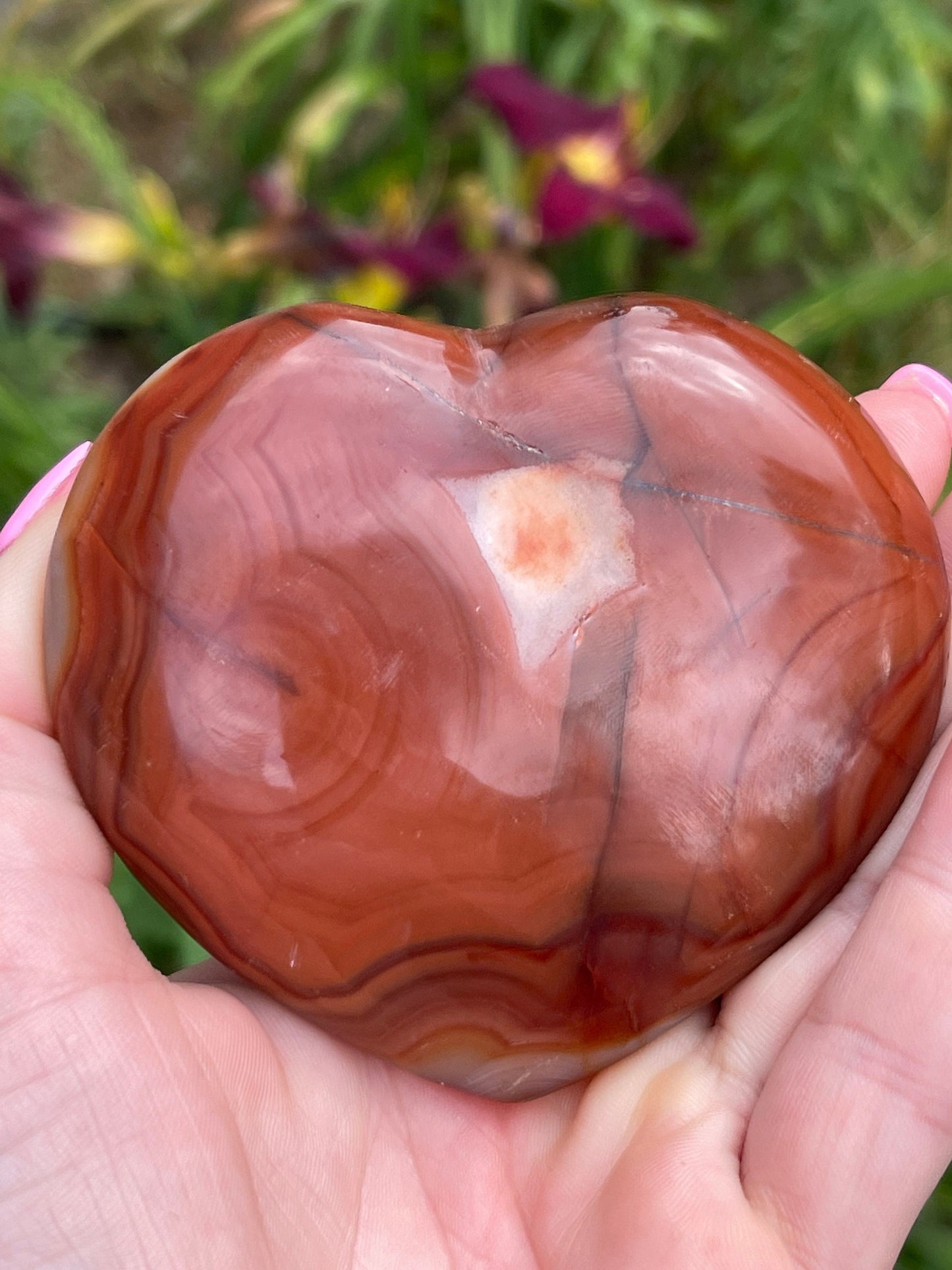 Carnelian Heart Carving