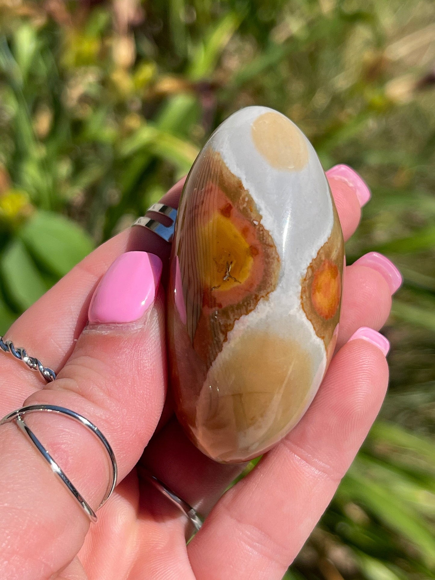 Polychrome Palm Stone