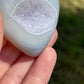 Druzy Agate Heart Carving