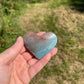 Caribbean Calcite Heart Palm Stone