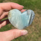Caribbean Calcite Heart Palm Stone