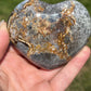 Dendritic Agate Heart Palm Stone