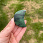 Ruby zoisite moon carving uv reactive