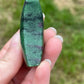 Ruby zoisite moon carving uv reactive