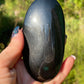 Black Rainbow Obsidian Palm Stone