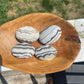 Zebra Calcite Palm Stone