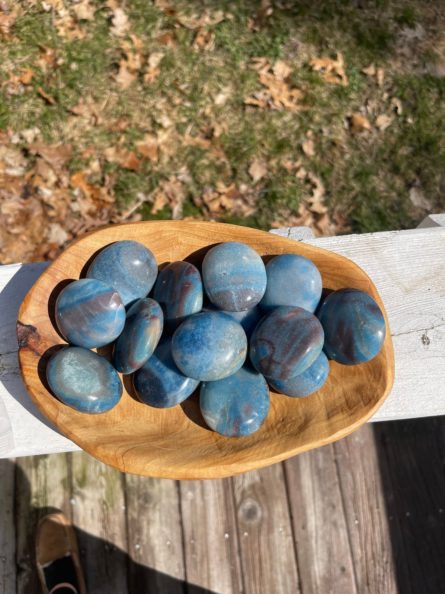 Trolleite Palm Stone: Crystal Carving, Meditation Stone