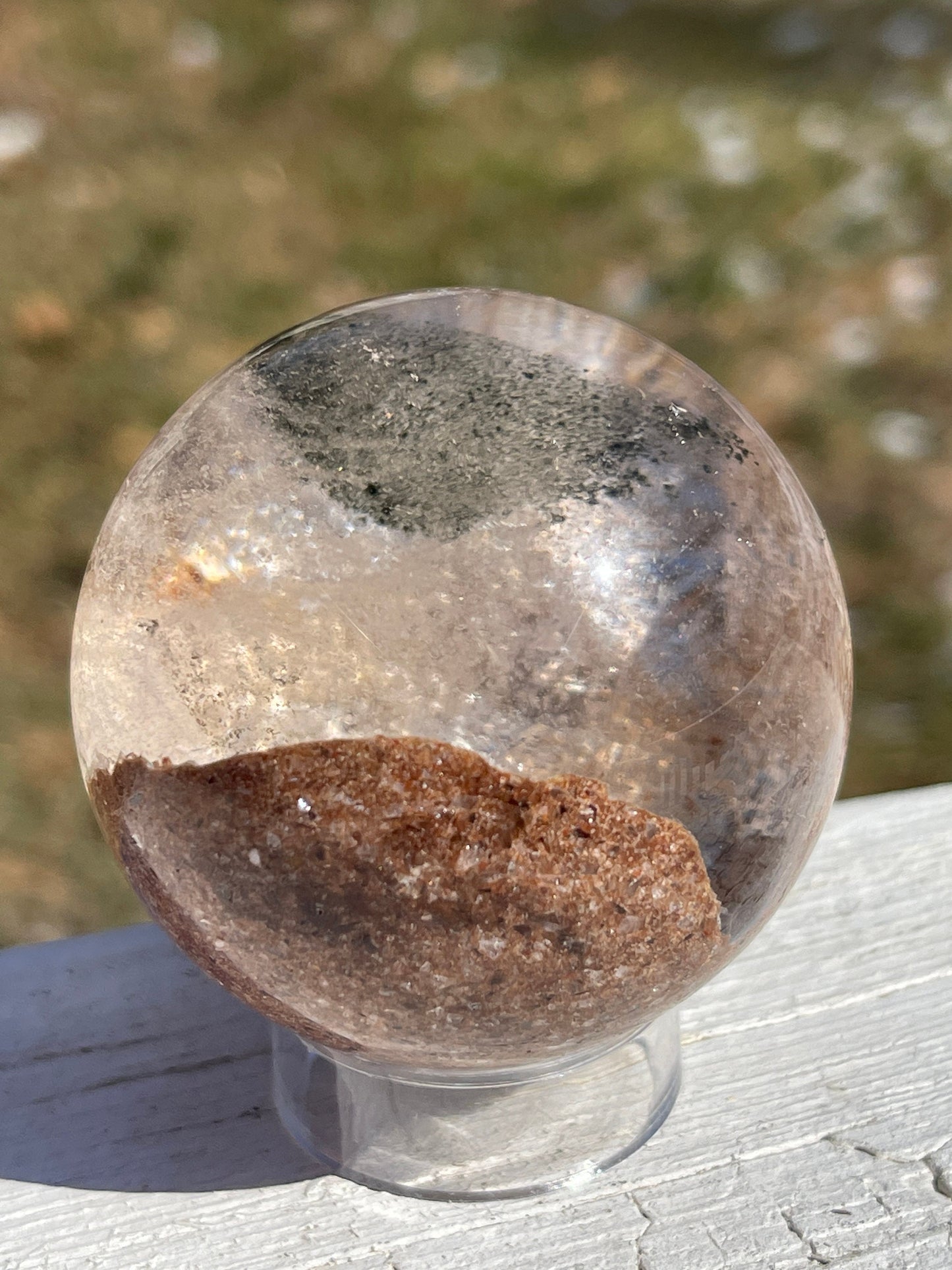 Lodolite Crystal Sphere