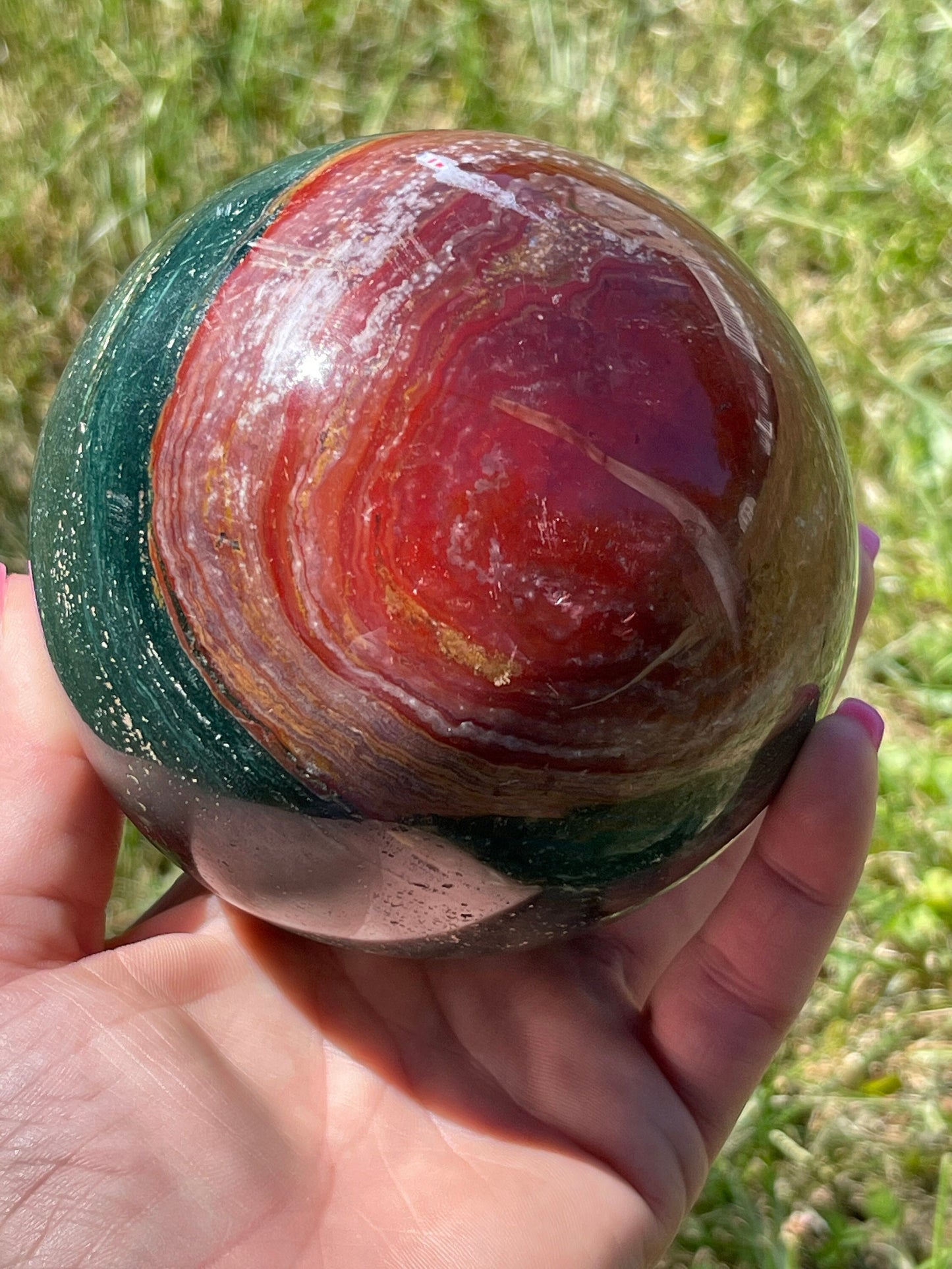 Xxl ocean jasper sphere