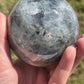 Labradorite Sphere with Purple Flash