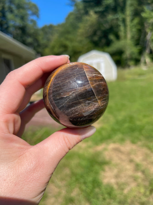 Black Moonstone Sphere