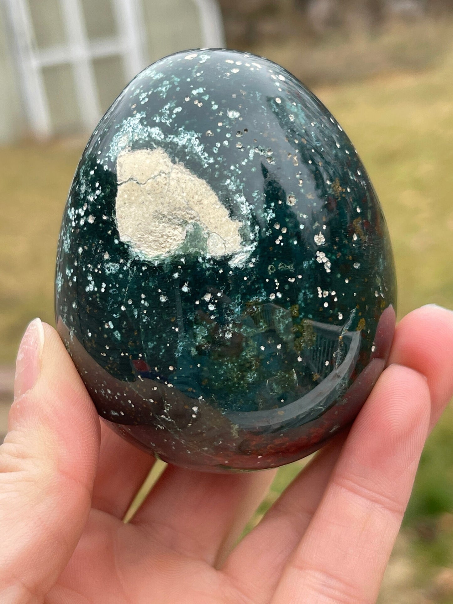 Ocean Jasper Crystal Egg