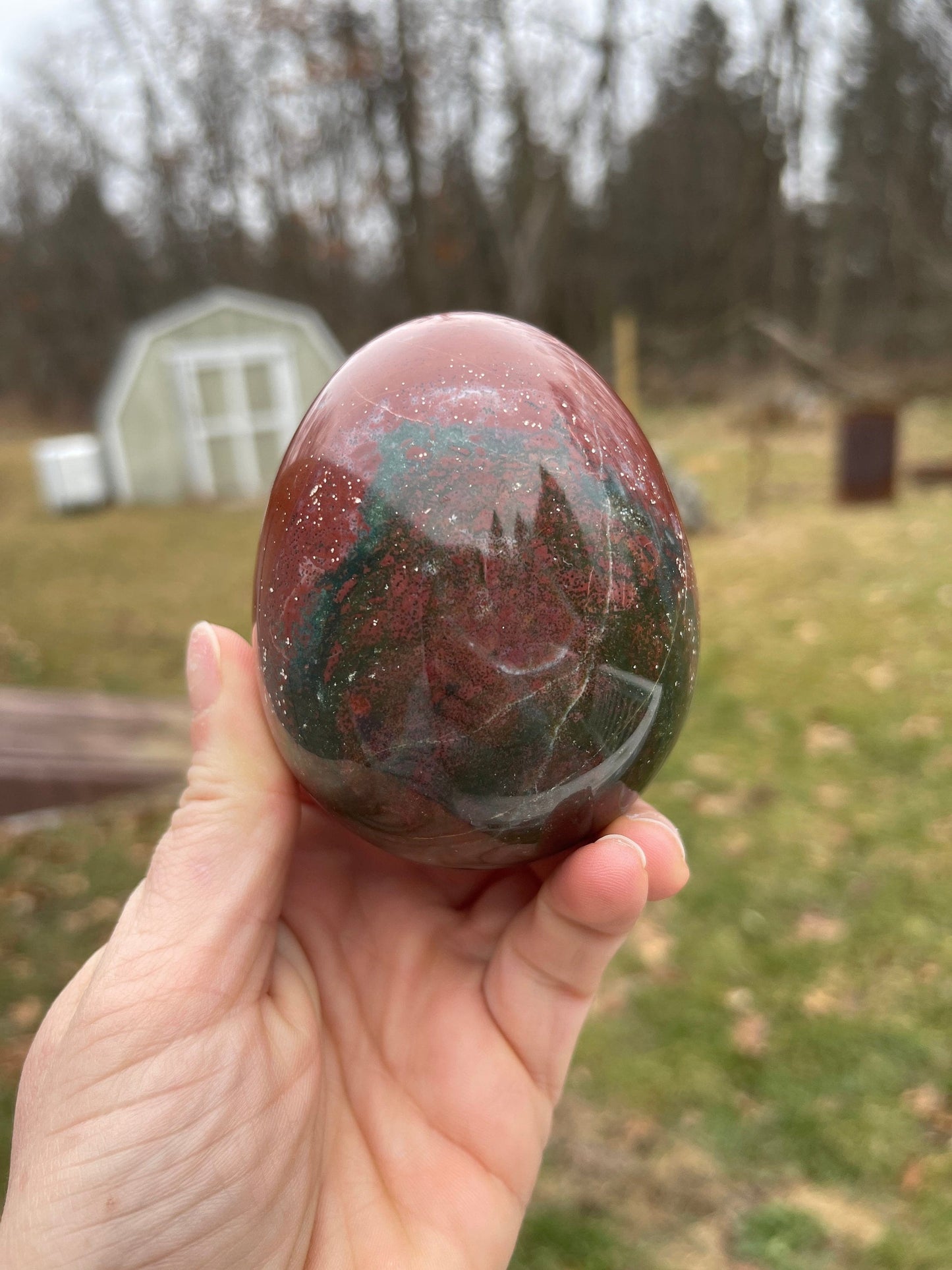 Ocean Jasper Crystal Egg
