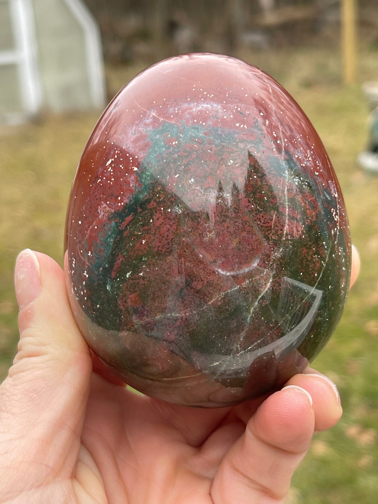 Ocean Jasper Crystal Egg
