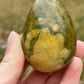 Ocean Jasper Crystal Egg: Meditation Stone Carving