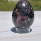 Rhodonite Crystal Egg Carving