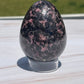 Rhodonite Crystal Egg Carving
