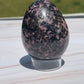 Rhodonite Crystal Egg Carving