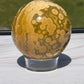 Ocean Jasper Crystal Sphere: Meditation Stone, Sea Jasper Carving