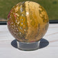 Ocean Jasper Crystal Sphere: Meditation Stone, Sea Jasper Carving