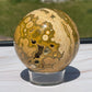 Ocean Jasper Crystal Sphere: Meditation Stone, Sea Jasper Carving