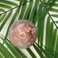 Pink Agate Sphere with Druzy