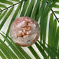 Pink Agate Sphere with Druzy