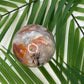 Pink Agate Sphere with Druzy