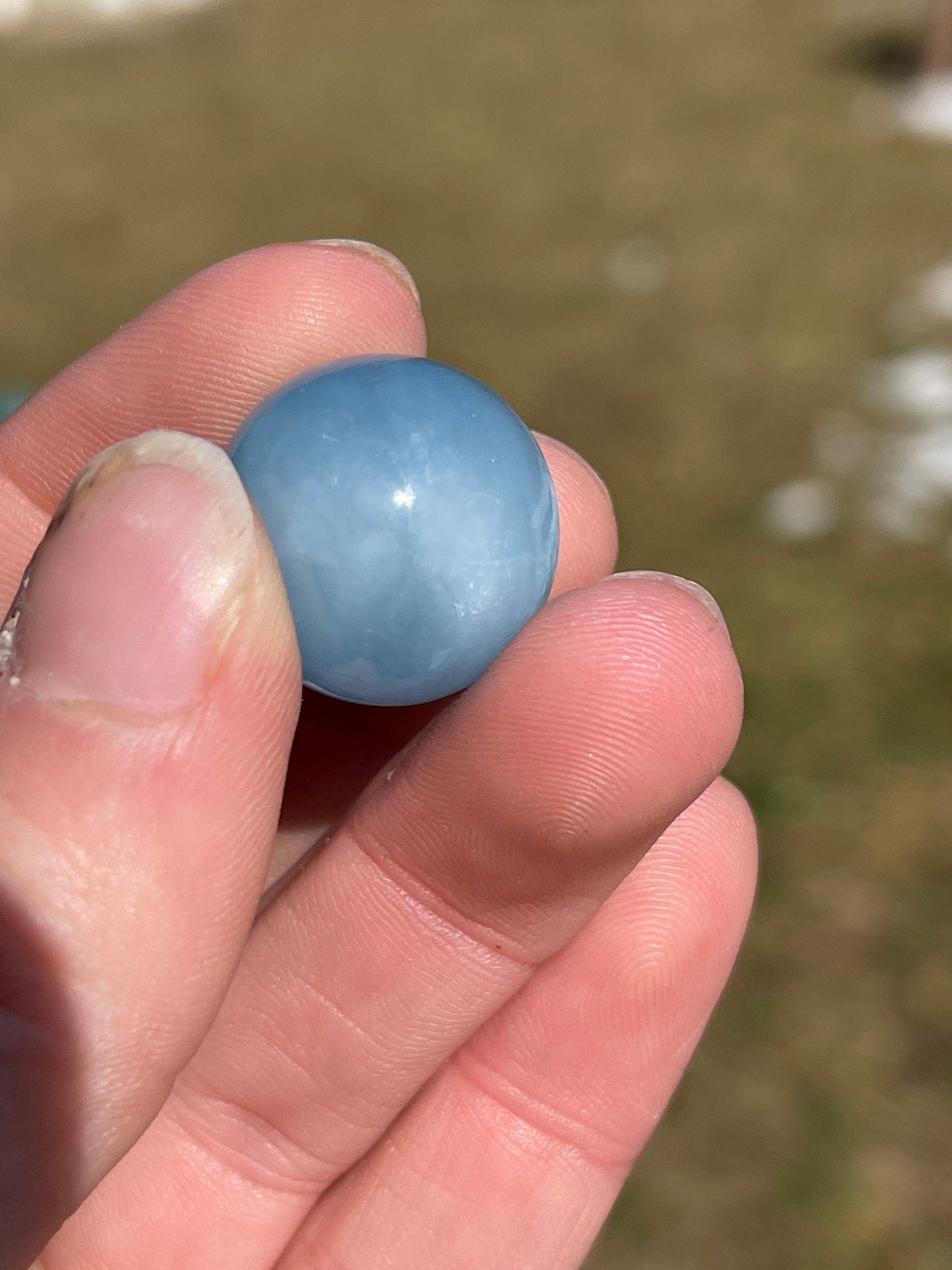 Mini Aquamarine Crystal Sphere