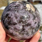 Lepidolite Crystal Sphere