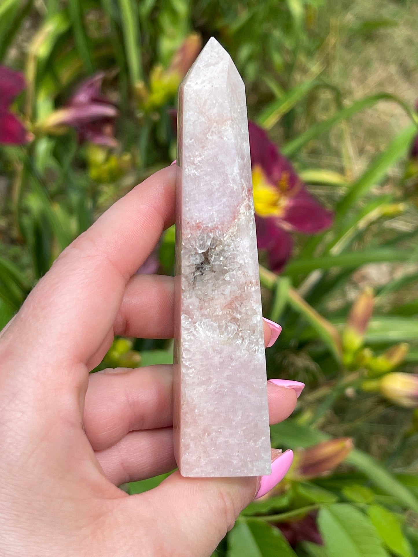 Pink amethyst tower