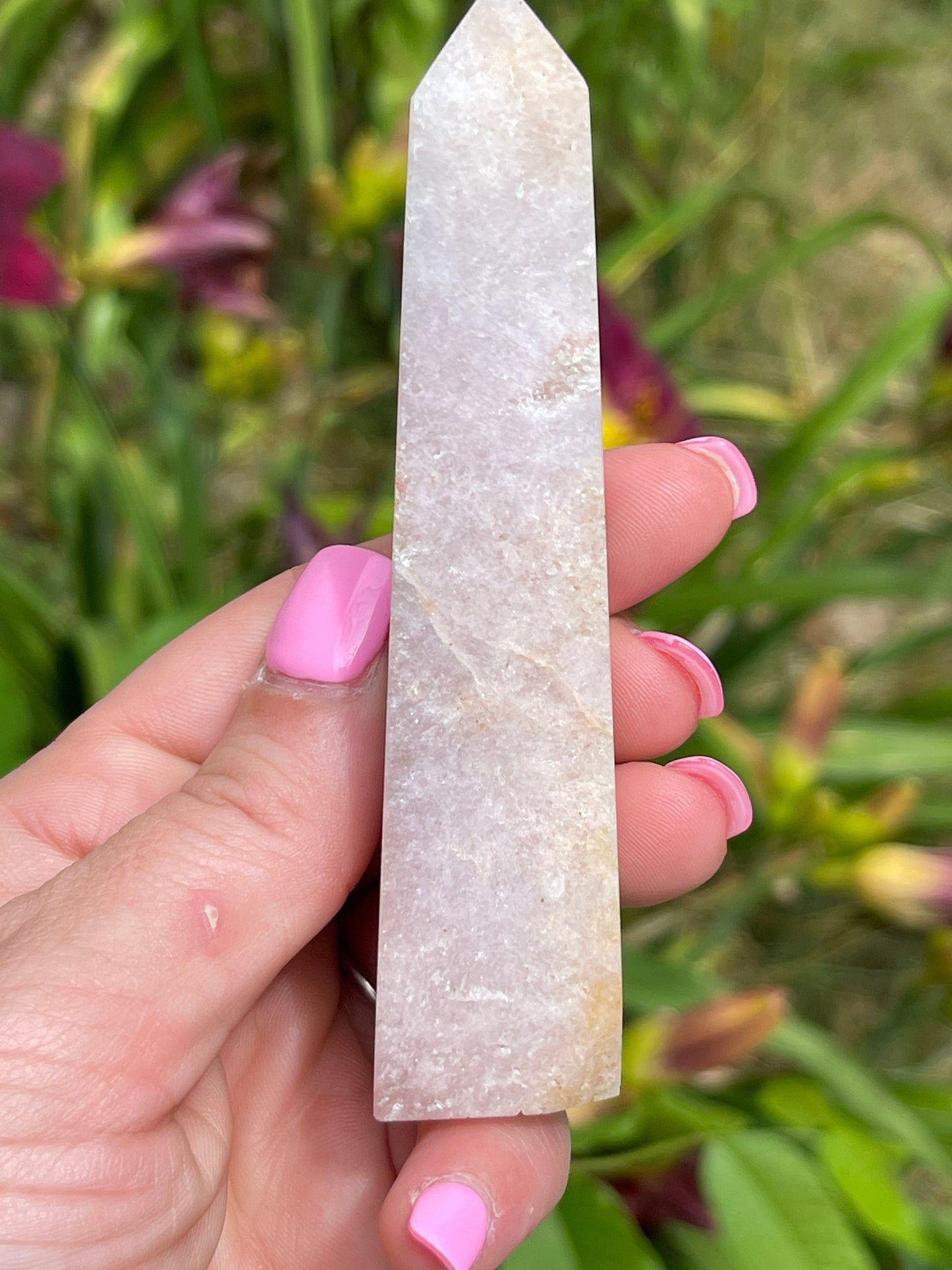 Pink amethyst tower