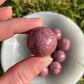 Rhodonite Mini Sphere: Calming Meditation Crystal Gift