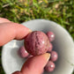 Rhodonite Mini Sphere: Calming Meditation Crystal Gift
