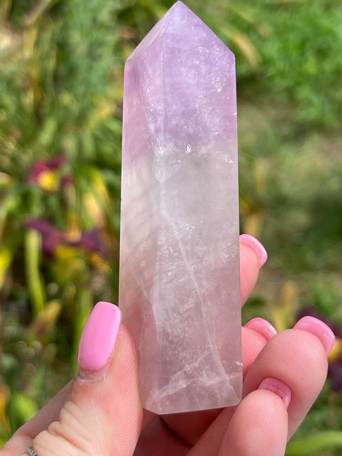 Lavender Fluorite Crystal Tower