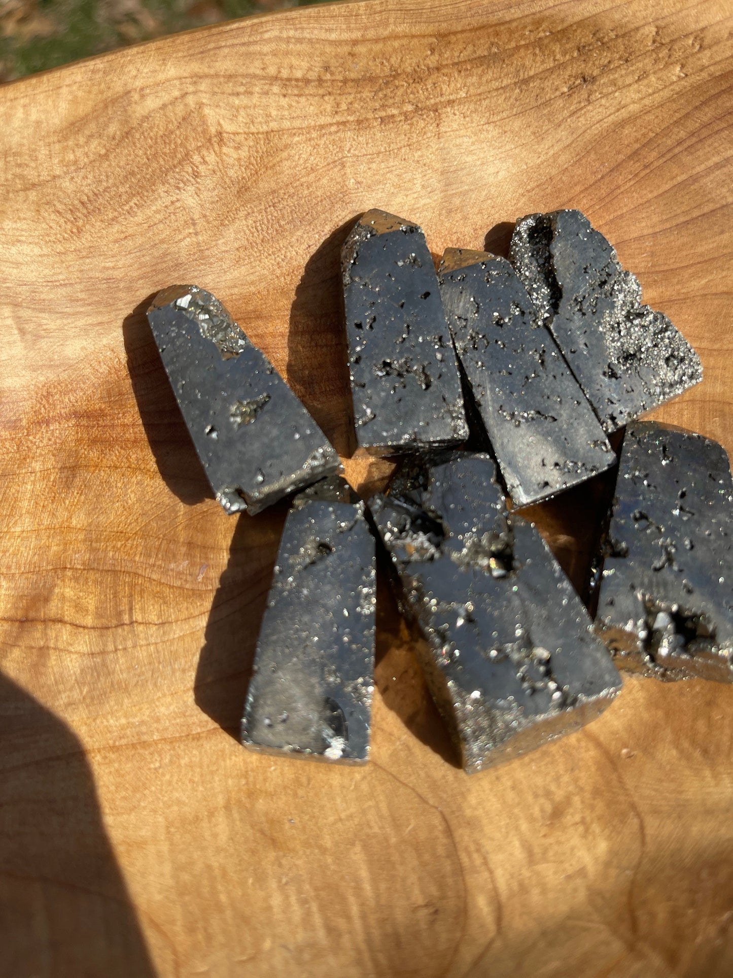 Mini Pyrite Crystal Point