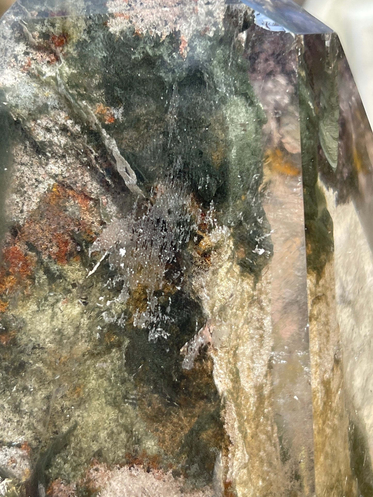 Lodolite Crystal Tower with Stand