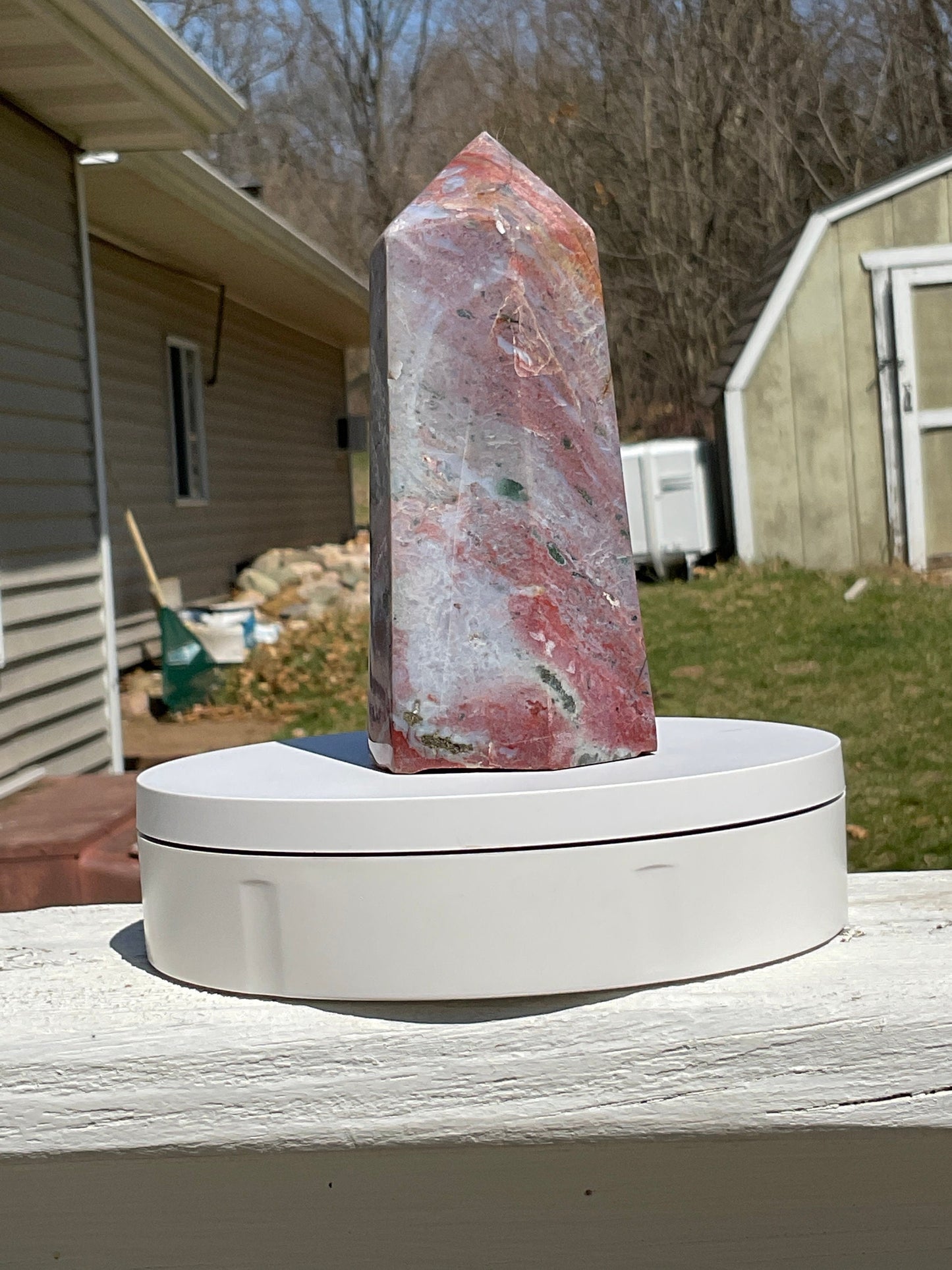 Ocean Jasper Crystal Tower