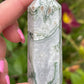 Moss Agate Crystal Tower: Meditation Stone Gift