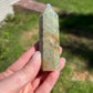 Ruby fuchsite crystal tower