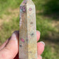 Ruby fuchsite crystal tower