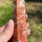 Calcite & Blue Apatite Crystal Tower