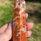 Calcite & Blue Apatite Crystal Tower