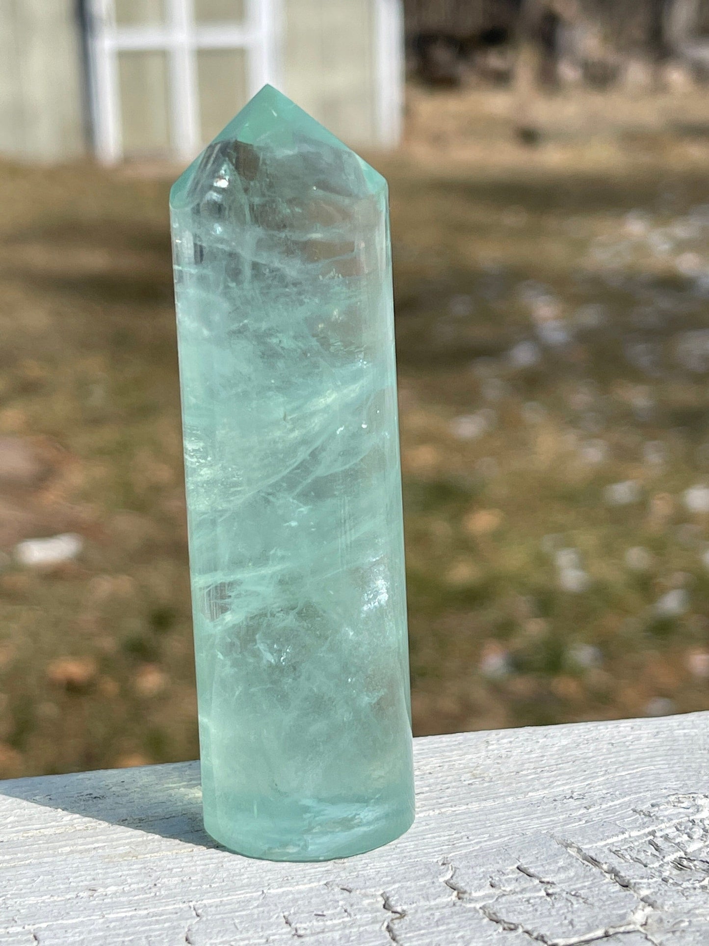 Baja Blast Fluorite Crystal Tower