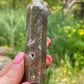 Moss Agate Crystal Tower: New Beginnings, Resolution, Relaxation