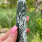 Moss Agate Crystal Tower: New Beginnings, Grounding Stone