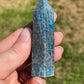 Blue Apatite Crystal Point Tower: Psychic Stone Gift